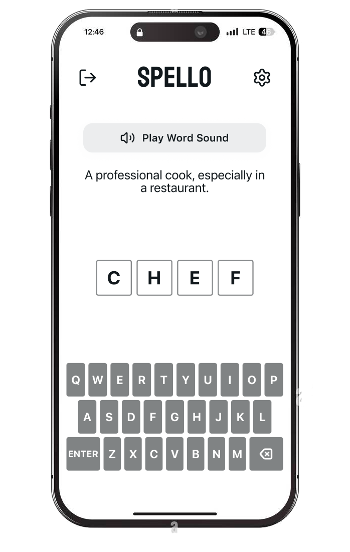 Spell.o App Screenshot